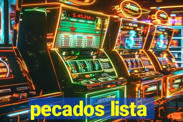 pecados lista